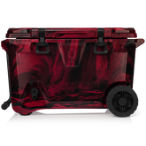 BrüTank 55-Quart Rolling Cooler | Red & Black Swirl