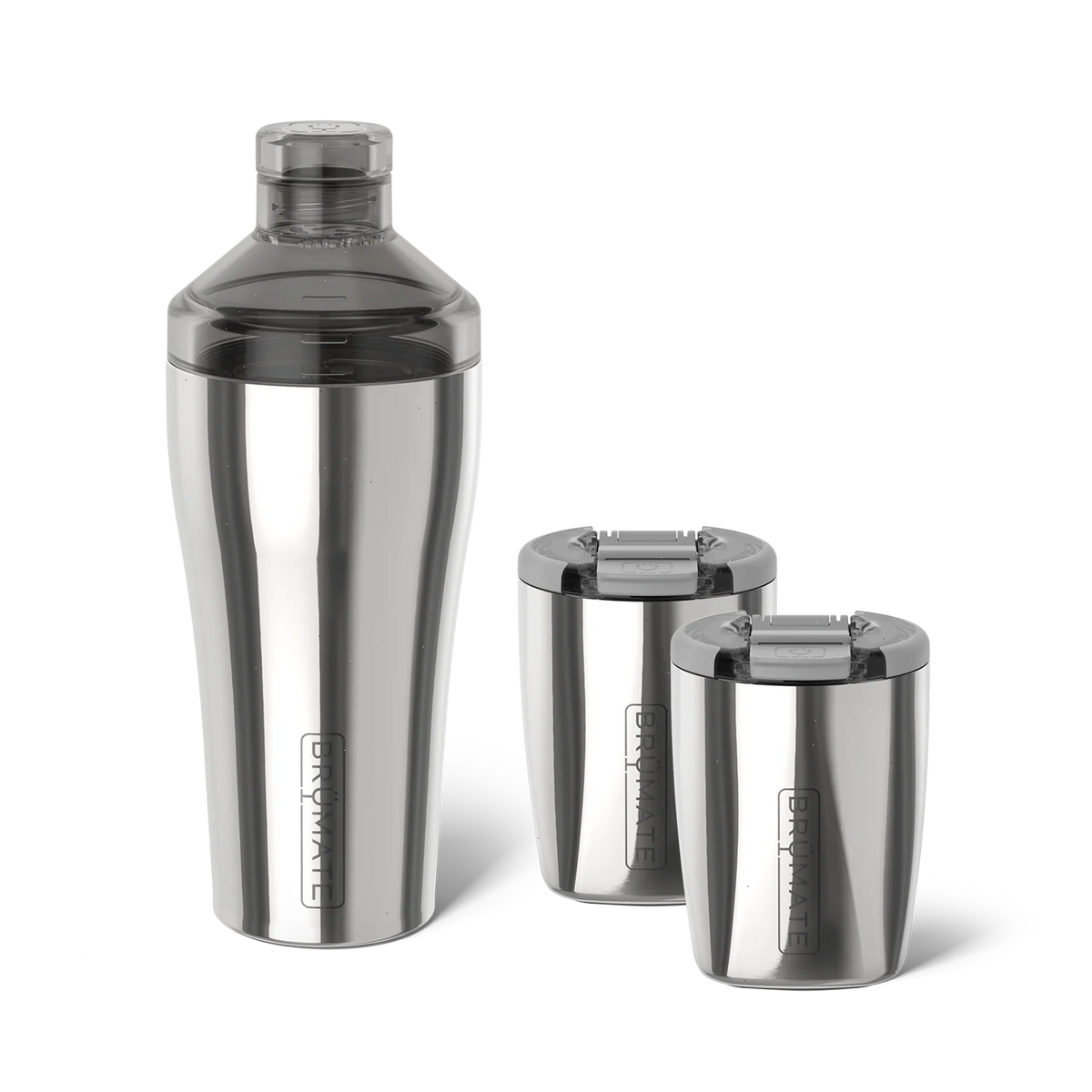 Cocktail Shaker + Rocks Bundle | Polished Stainless | 22/12oz