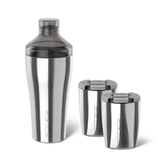 Cocktail Shaker + Rocks Bundle | Polished Stainless | 22/12oz