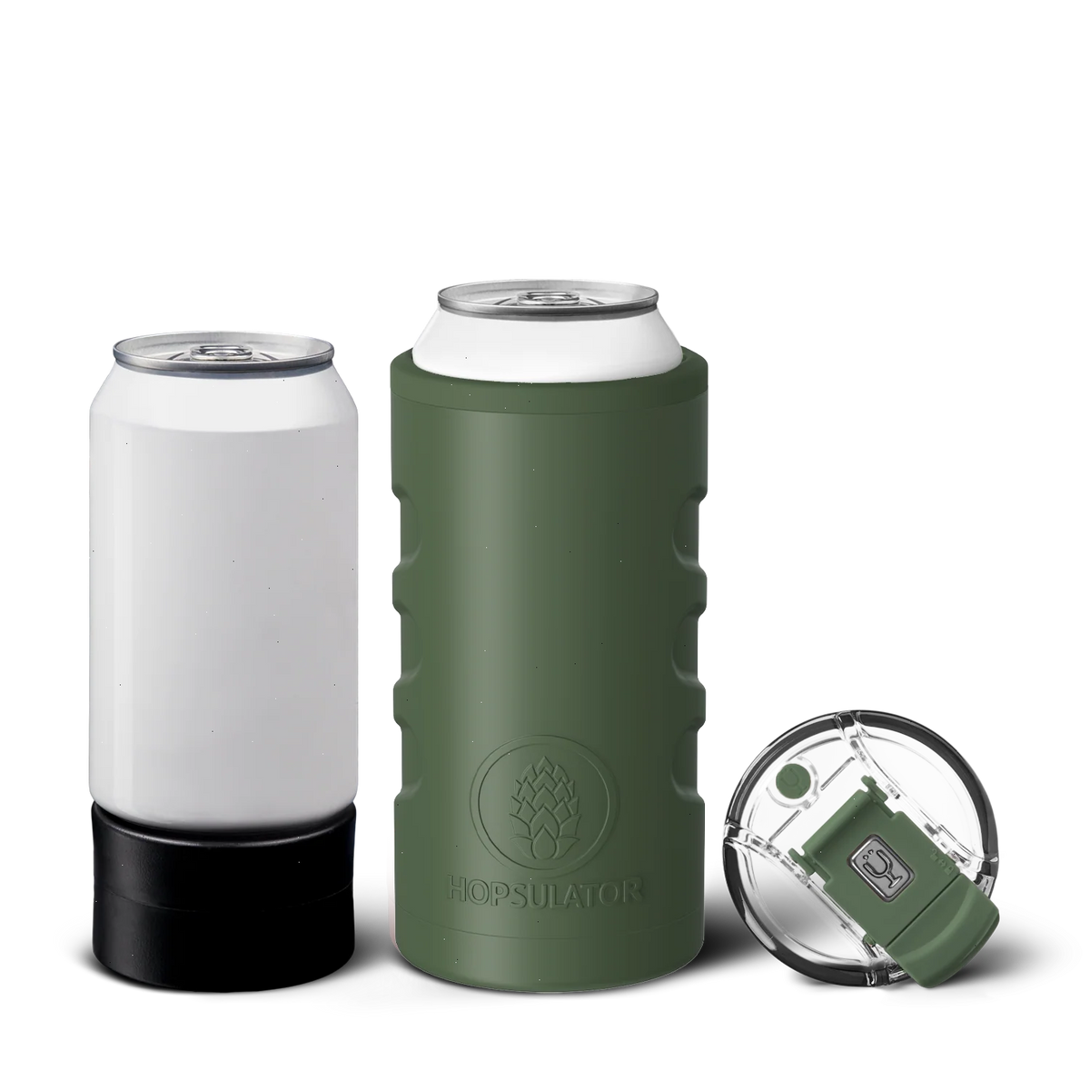 Retro Hopsulator Trio | OD Green | 12/16oz Standard Cans