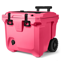 BrüTank 35-Quart Rolling Cooler | Neon Pink