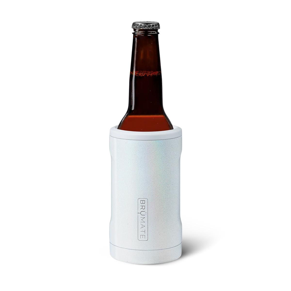 Hopsulator Bott'l | Glitter White | 12oz Bottles